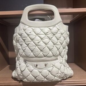 Quilted Cream Handbag